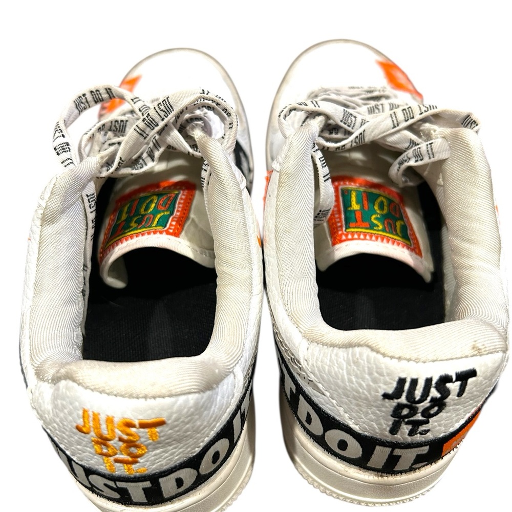 Nike Air Force 1 ’07 Just Do It AF1 White Black Orange Men’s 6.5 - Picture 5 of 12